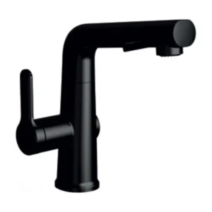 Carysil Table Mounted Regular Kitchen Sink Mixer ALA 1513 with Swinging Spout in matt black