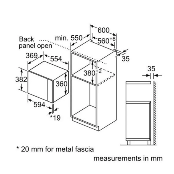 Bosch Built-In Microwave Series 4 BEL550MS0I - Image 4