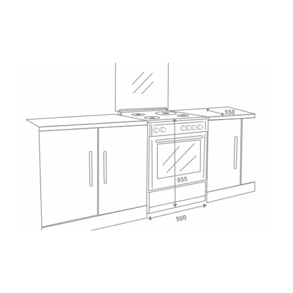 Elica Cooking Range F 3402 NGRB BK - Image 2