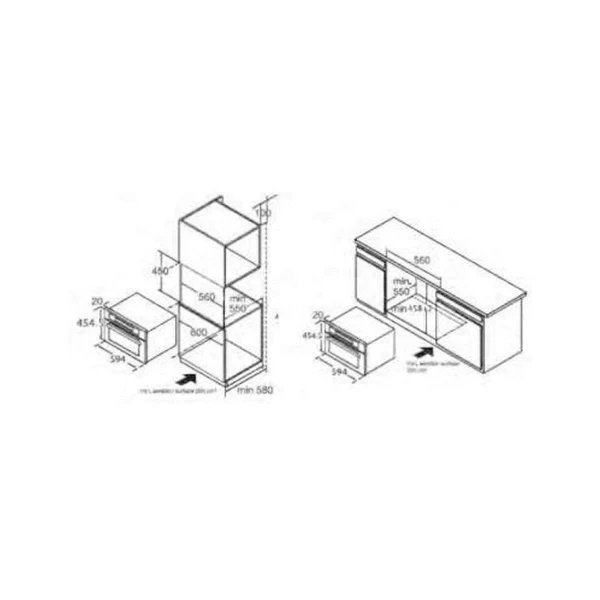 Hafele Built-In Combo Oven DIAMOND 50 MWO - Image 4