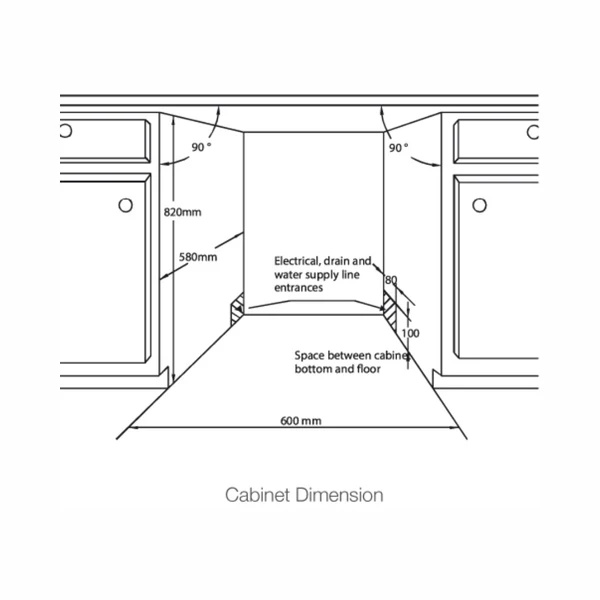 Hafele Semi Built in Dishwasher SERENE SI 02 with 14 Place Settings - Image 4