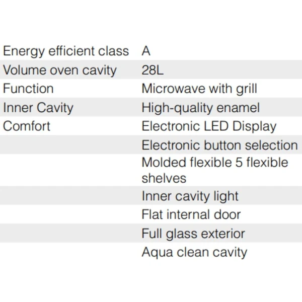 Hafele Built-In Microwave MARIA 28 - Image 3