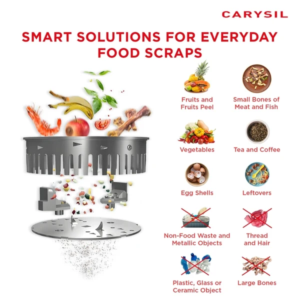 Carysil Food Waste Disposer HEAVY DUTY 1/2 HP - Image 7