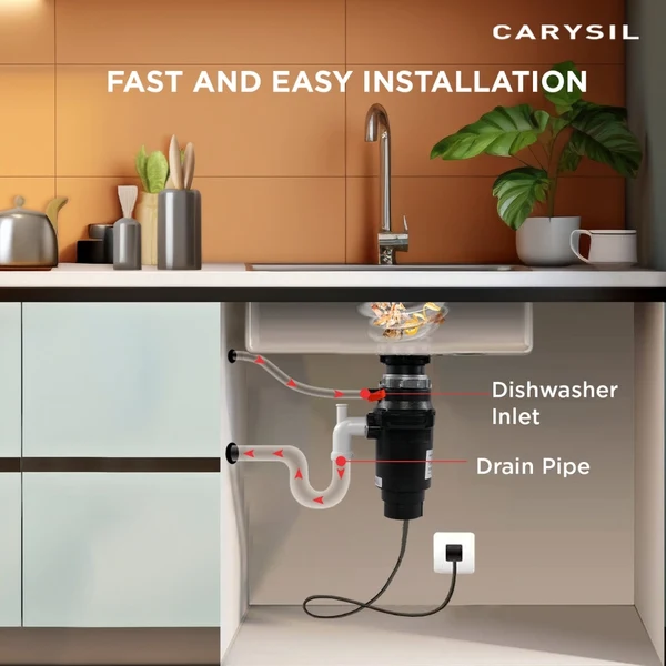 Carysil Food Waste Disposer HEAVY DUTY 1/2 HP - Image 9