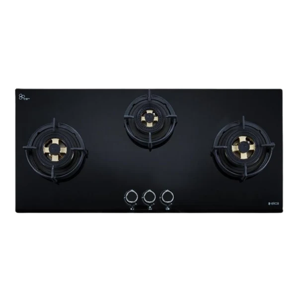 Elica 90 cm 3 Burner Hob Direct Flame Series DFS FB MFC 3B 90 DX