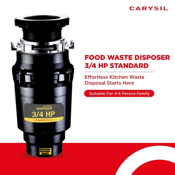 Carysil Food Waste Disposer STANDARD 3/4 HP - Image 3