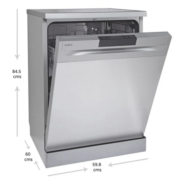 Elica Free Standing Dishwasher WQP 12 7605V SS with 12 Place Settings - Image 2