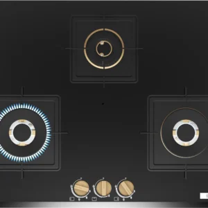 BOSCH CHIMNEY PND7B6G20I Series 6 Gas hob 75 cm Tempered glass, Black