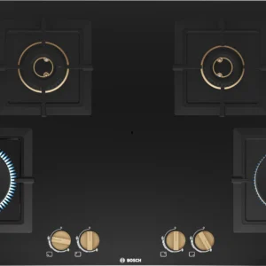 BOSCH HOB PNF9B6F20I Series 4 Gas hob 90 cm Tempered glass, Black