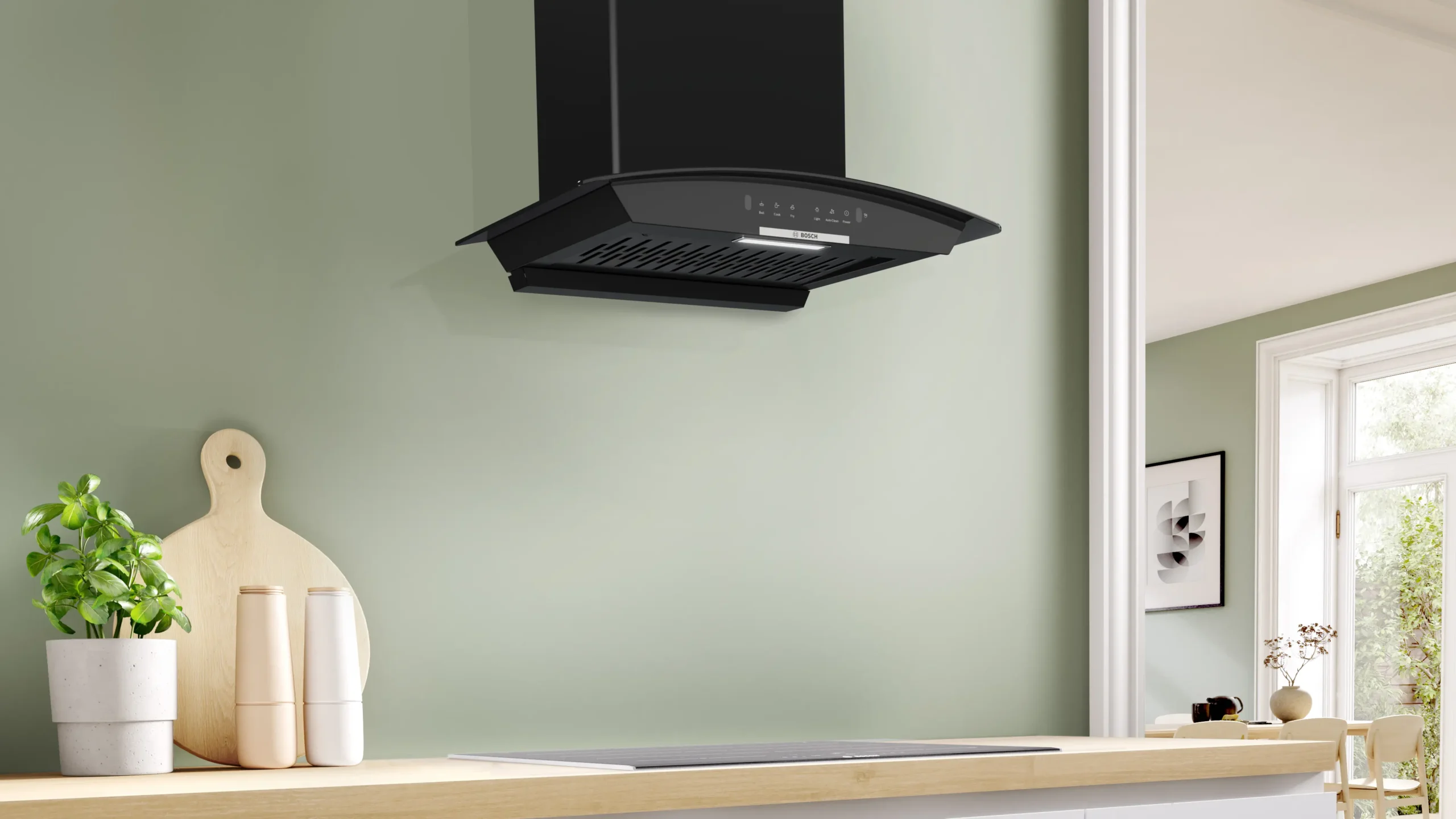 Bosch 60 cm Wall Mounted Chimney DWA68IJ60I - Image 3