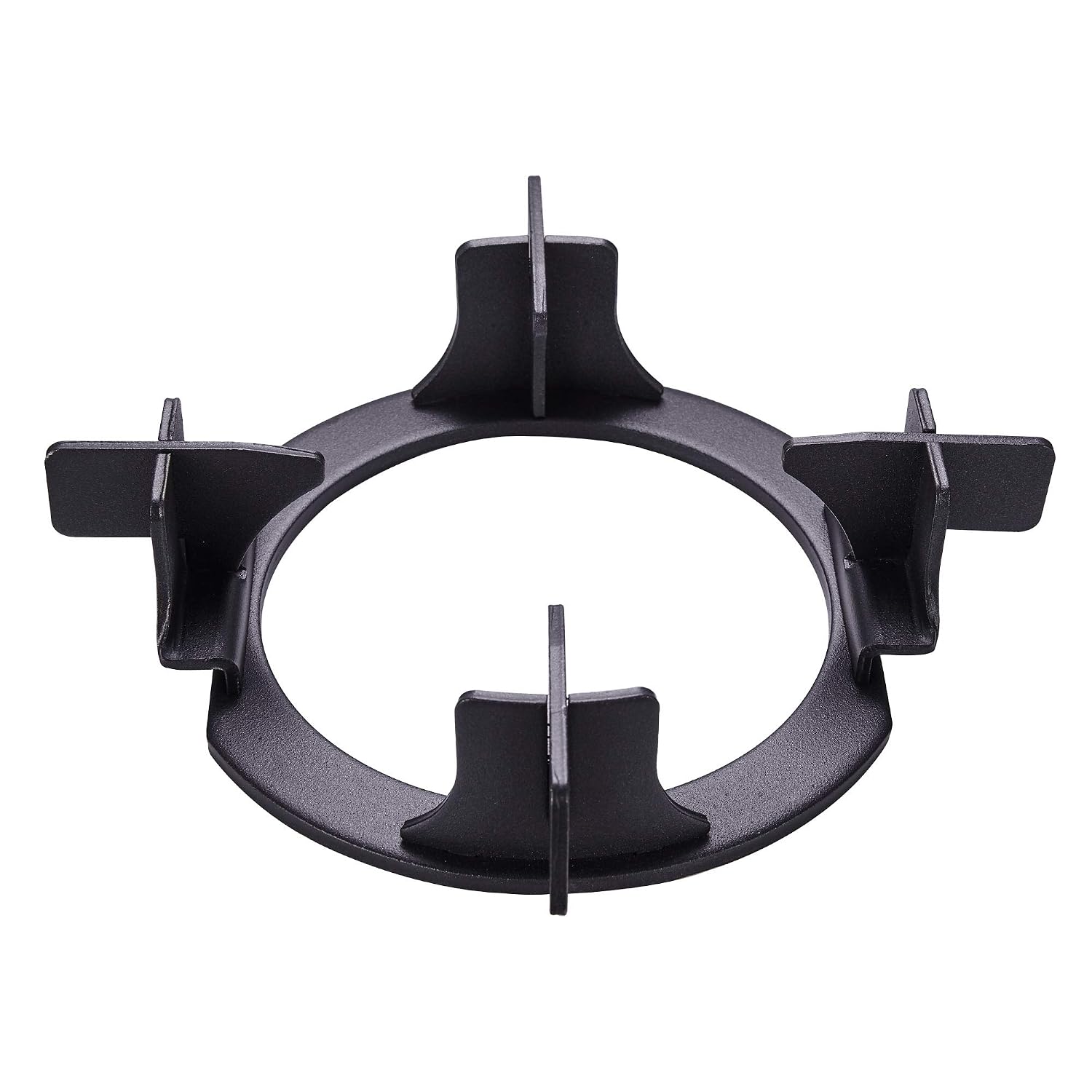 Elica Slimmest 4 Burner Gas Stove | 773 CT VETRO (TKN CROWN DT ) | Toughened Glass Top | Forged Brass Burners | Double Drip Trays | Euro-Coated Crown Pan Support | Black - Image 5