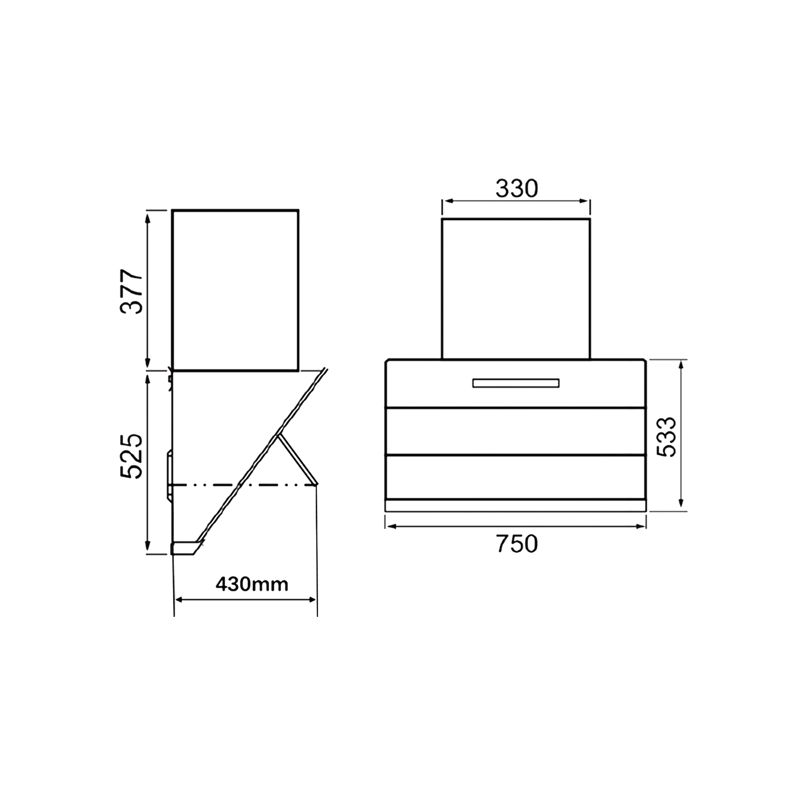 KAFF ALBURY (SUPER) 75cm -DC - Auto Clean Smart Chimney - Image 4