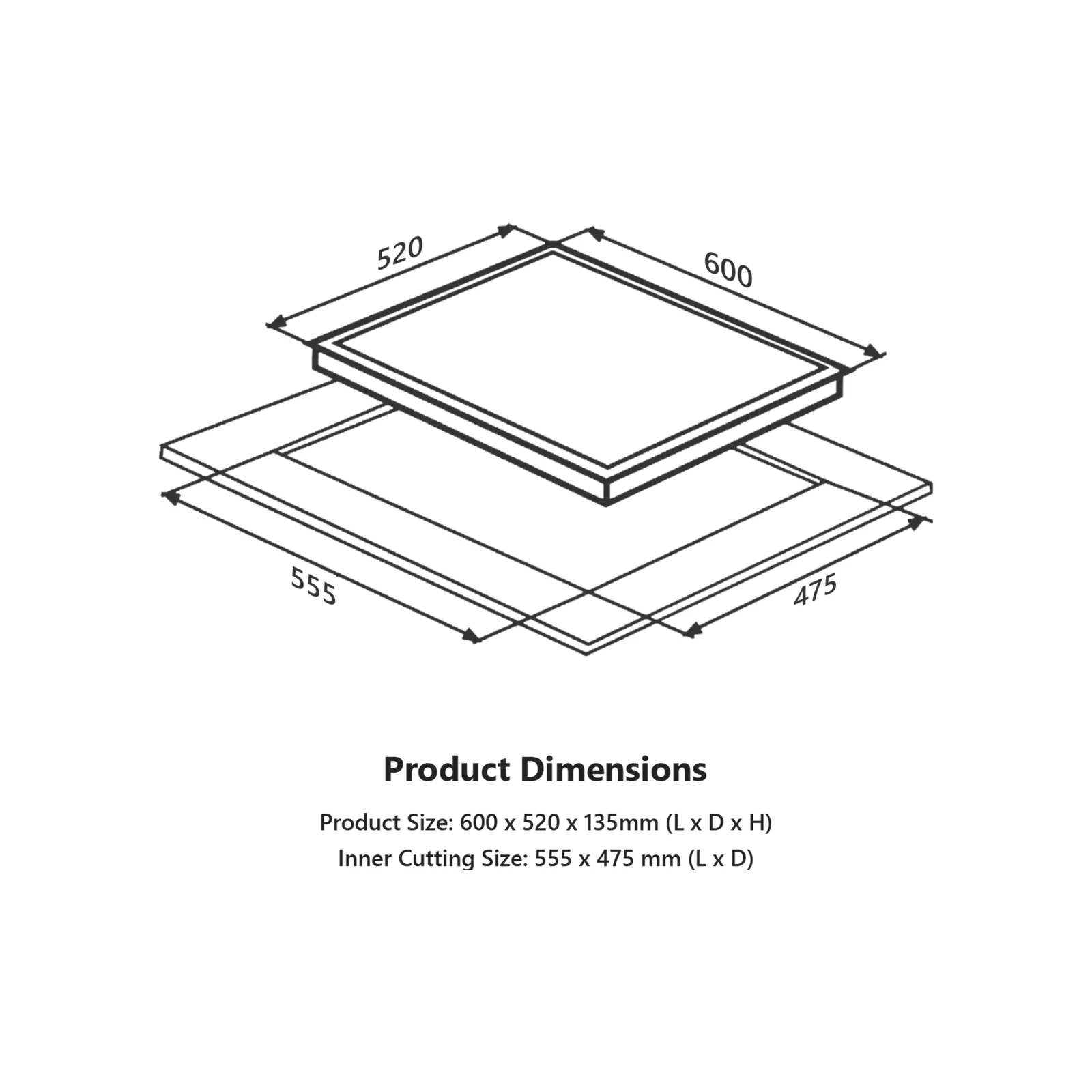 KAFF 3 Burner Built-in Hob, Full Brass High-Efficiency Burners with Full FFD, 60 cm (ASF 603) - Image 7