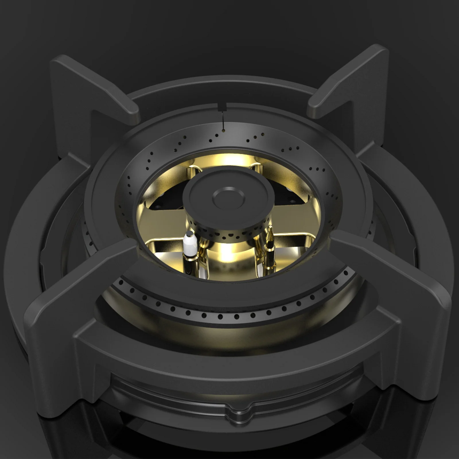 KAFF 3 Burner Built-in Hob with Full Brass Burners, FFD & Auto Ignition, 78 cm (ASF 783) - Image 5