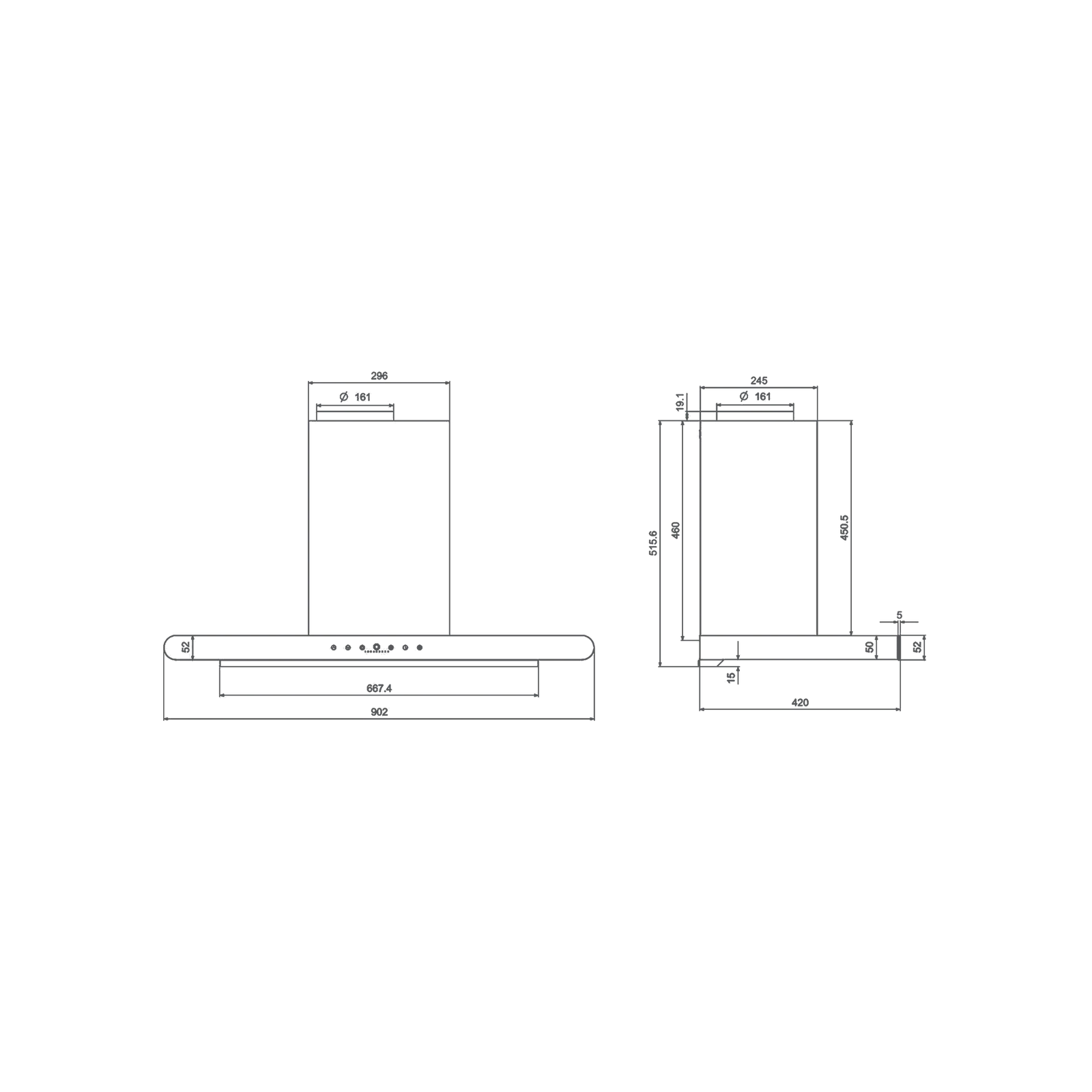 KAFF CANARY 90 DC - Zero Maintenance Chimney With BLDC Motor - Image 4