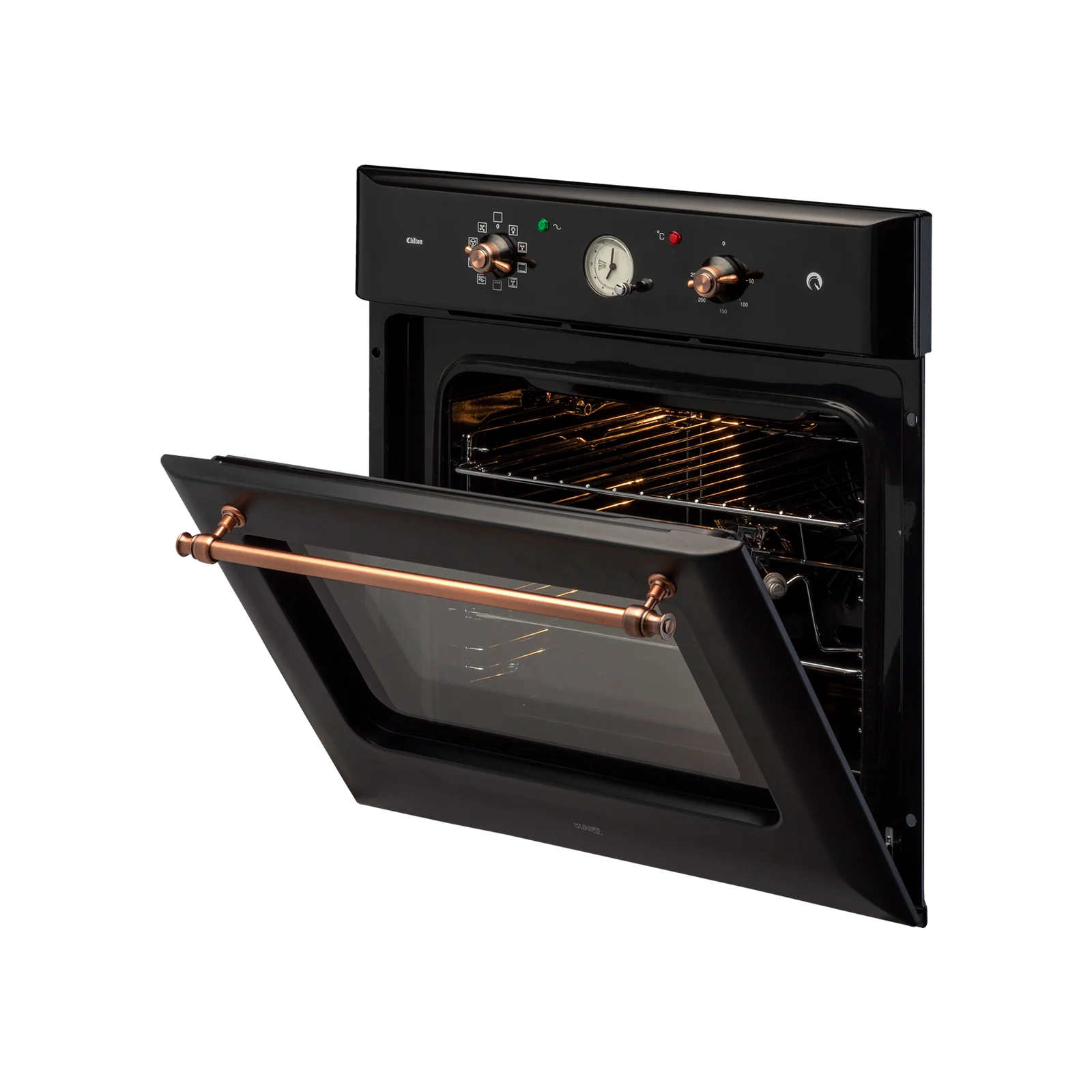 KAFF CLOV 6 BLN - 60 L Built-in Oven with True Convection & Black Retro Finish - Image 4