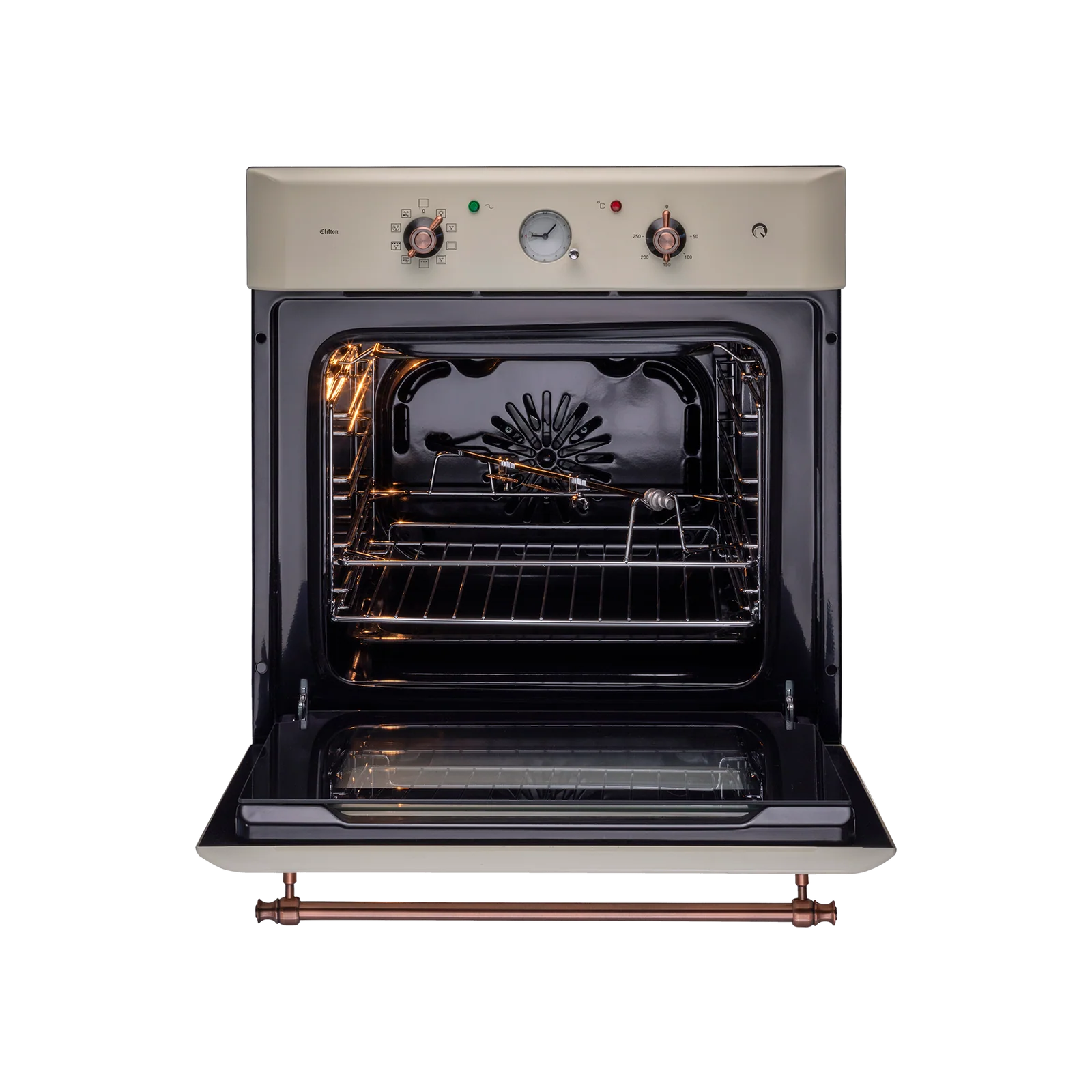 KAFF CLOV 6 CR - 60 L Built in Oven with Cream Retro Finish and True Convection - Image 2