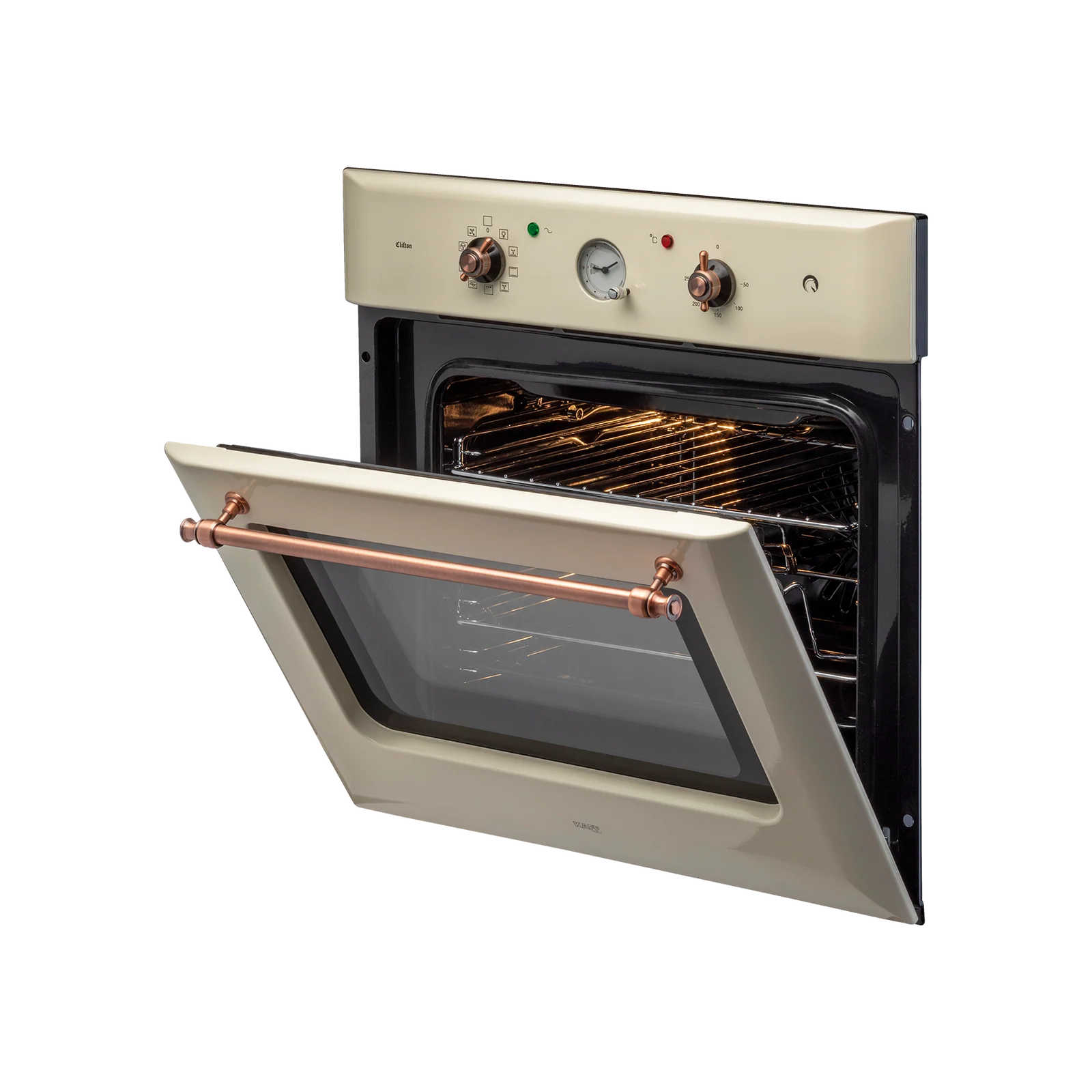 KAFF CLOV 6 CR - 60 L Built in Oven with Cream Retro Finish and True Convection - Image 3