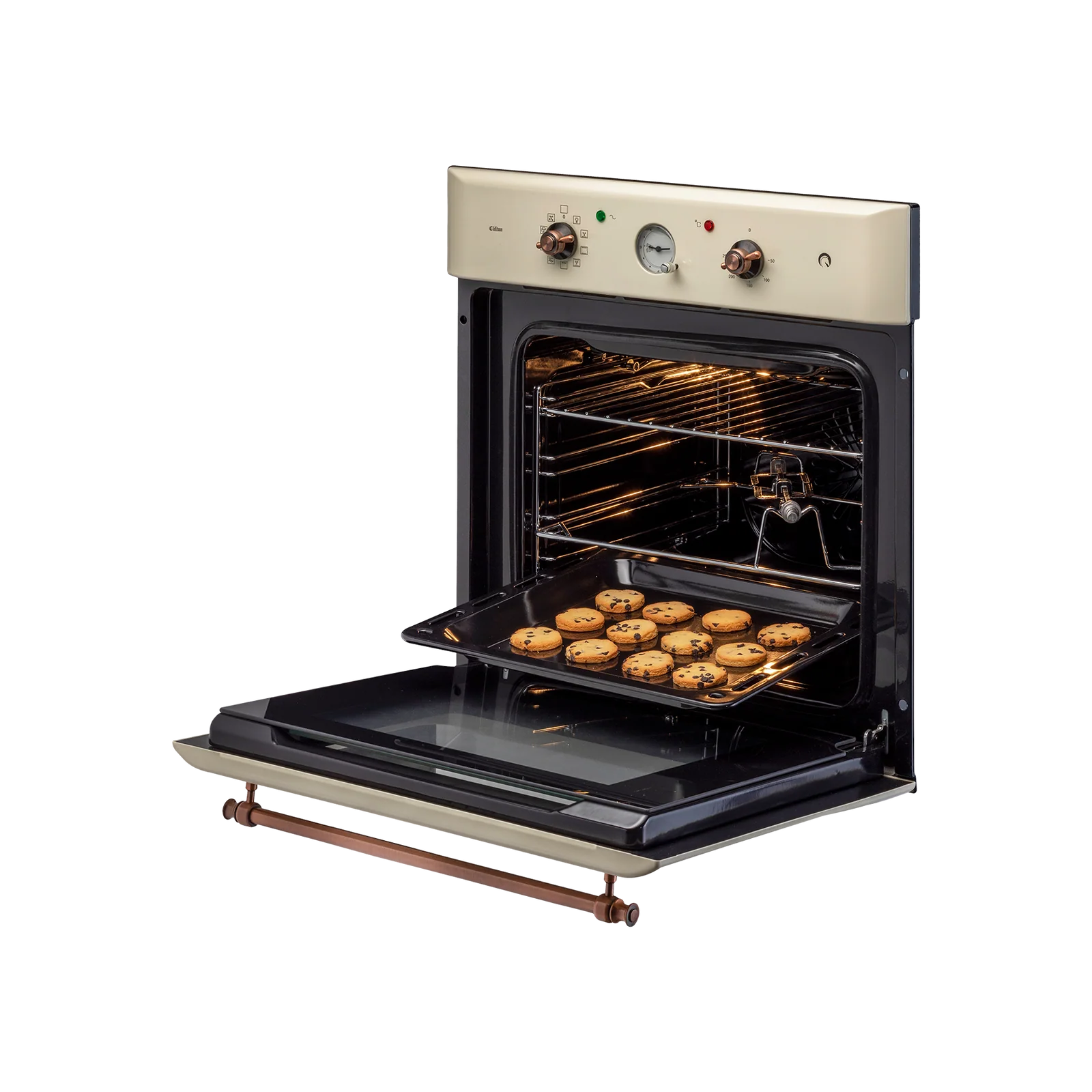 KAFF CLOV 6 CR - 60 L Built in Oven with Cream Retro Finish and True Convection - Image 4