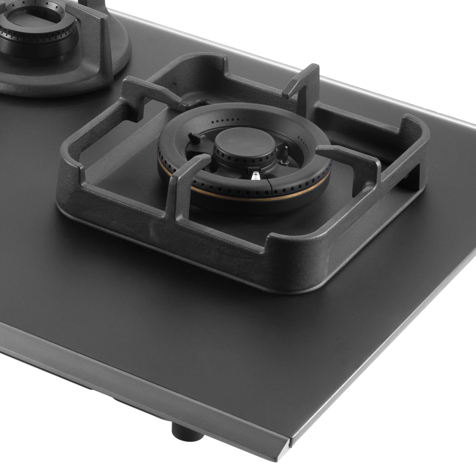 KAFF 3 Burner Built-in Hob with Frosted Crystal Black Glass Finish, 82 cm (CRYSTAL NOIR 823) - Image 4