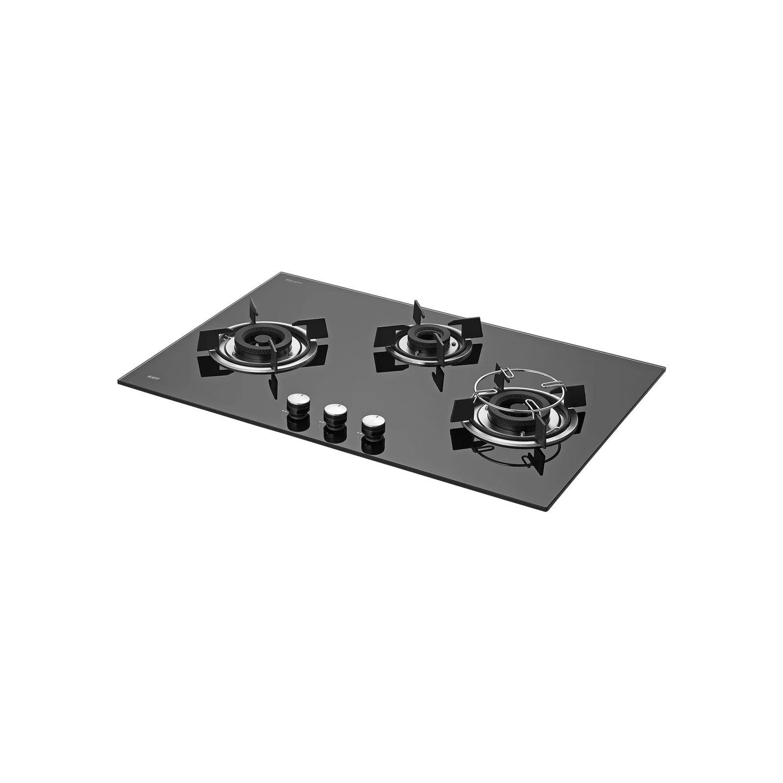 KAFF 3 Burner Built-in Hob with Brass Burners & Auto Electric Ignition, 78 cm (HBR 783 B)