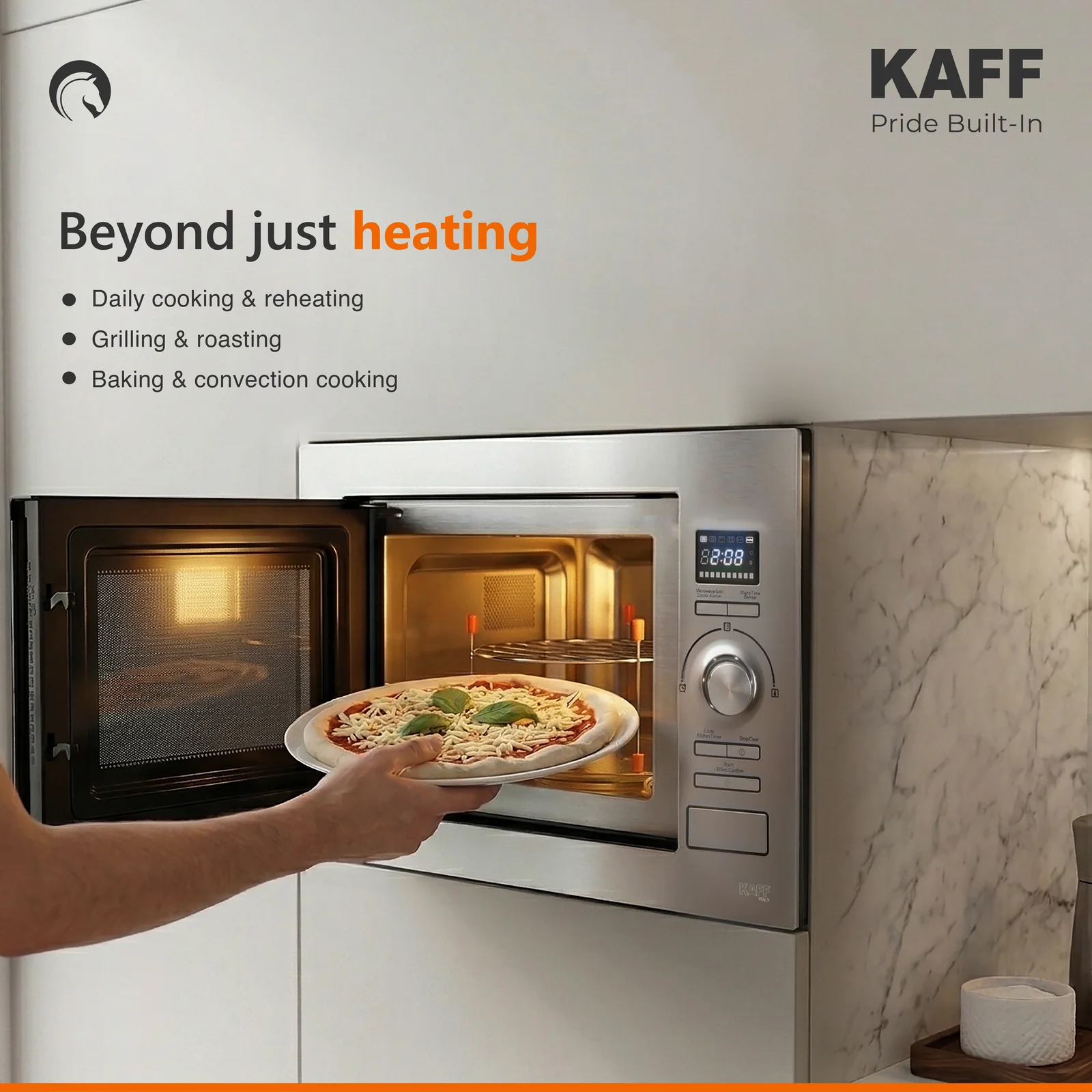 KAFF KB4A - 28L Built-in Microwave with Multi-Programming & Auto Cooking Menu - Image 2