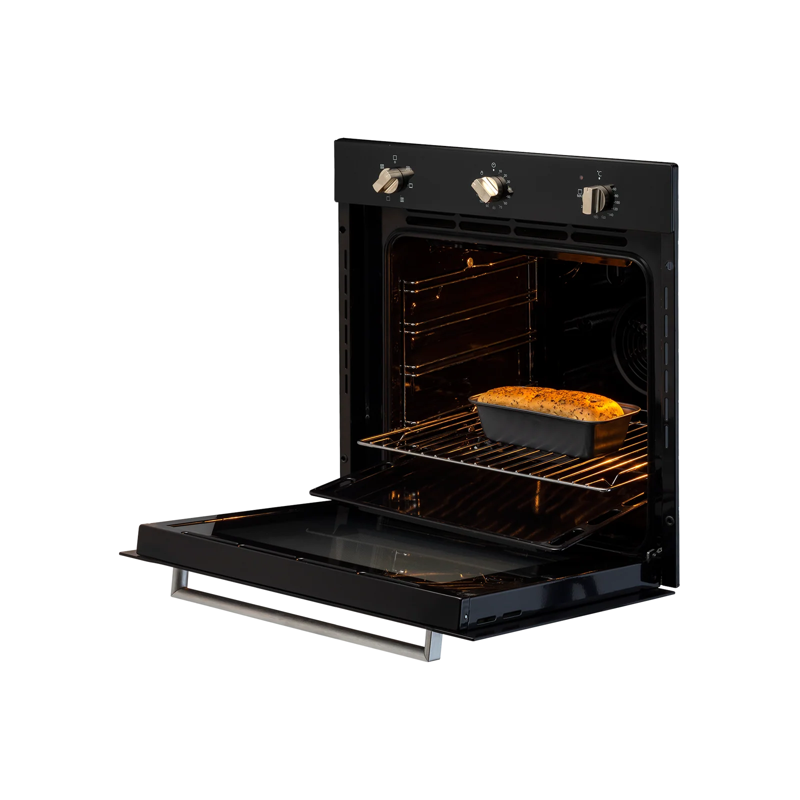 KAFF KOV 73 MRFT- 73 L Built-in Oven with 3 Layer Glass Door, Full Black Tempered Glass Finish - Image 5