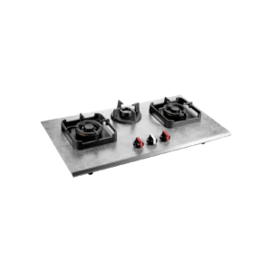 KAFF 3 Burner Built-in Hob, Full Brass Burners with FFD Safety, 82 cm (MARMOR 823)