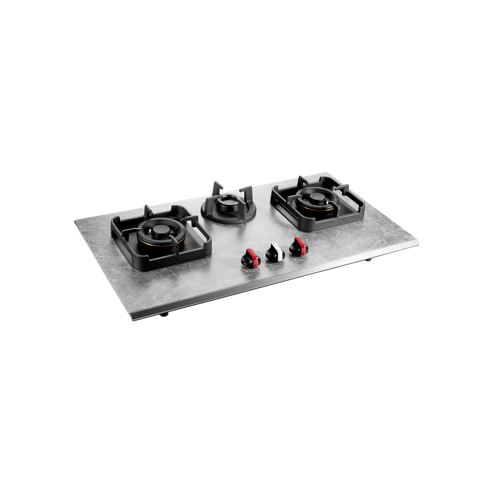 KAFF 3 Burner Built-in Hob, Full Brass Burners with FFD Safety, 82 cm (MARMOR 823)