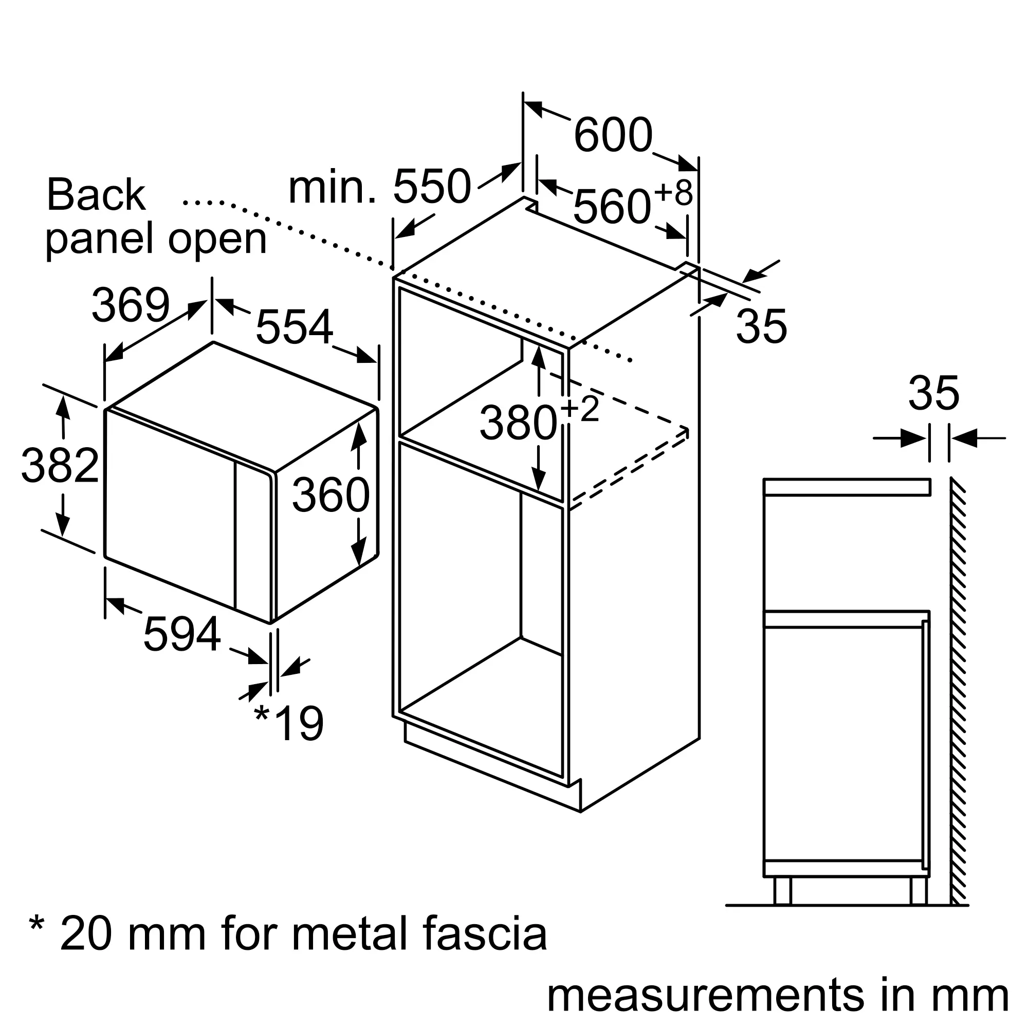 Bosch Built-In Microwave Series 4 BFL554MB2I - Image 9