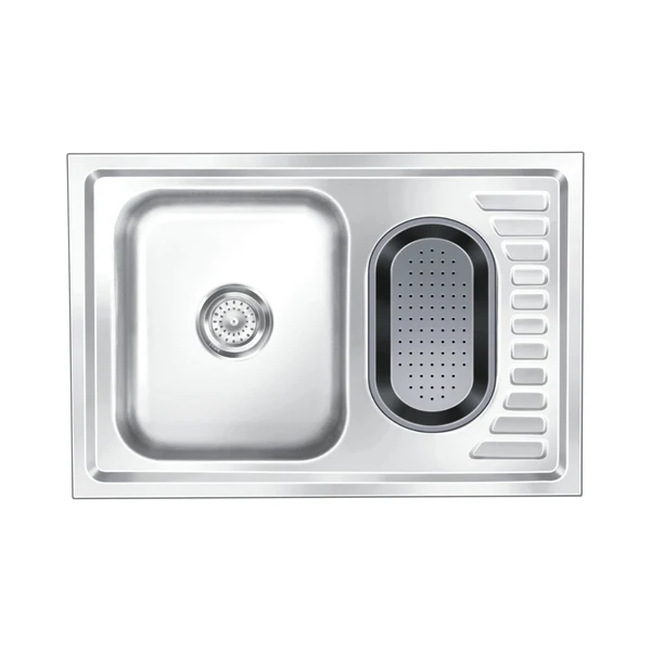 Nirali Stainless Steel Sink D'Signo Range FANTASY BIG ( 34 x 20 inches ) - Glossy - Image 2