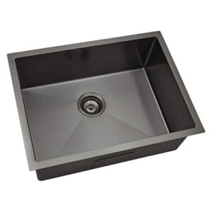 Sincore Stainless Steel Sink Hand Crafted Series SHARP BIG ( 21 x 18 inches ) - Matt PVD Coating Black