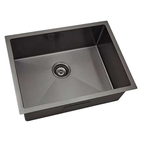 Sincore Stainless Steel Sink Hand Crafted Series SHARP LARGE ( 24 x 18 inches ) - Matt PVD Coating Black