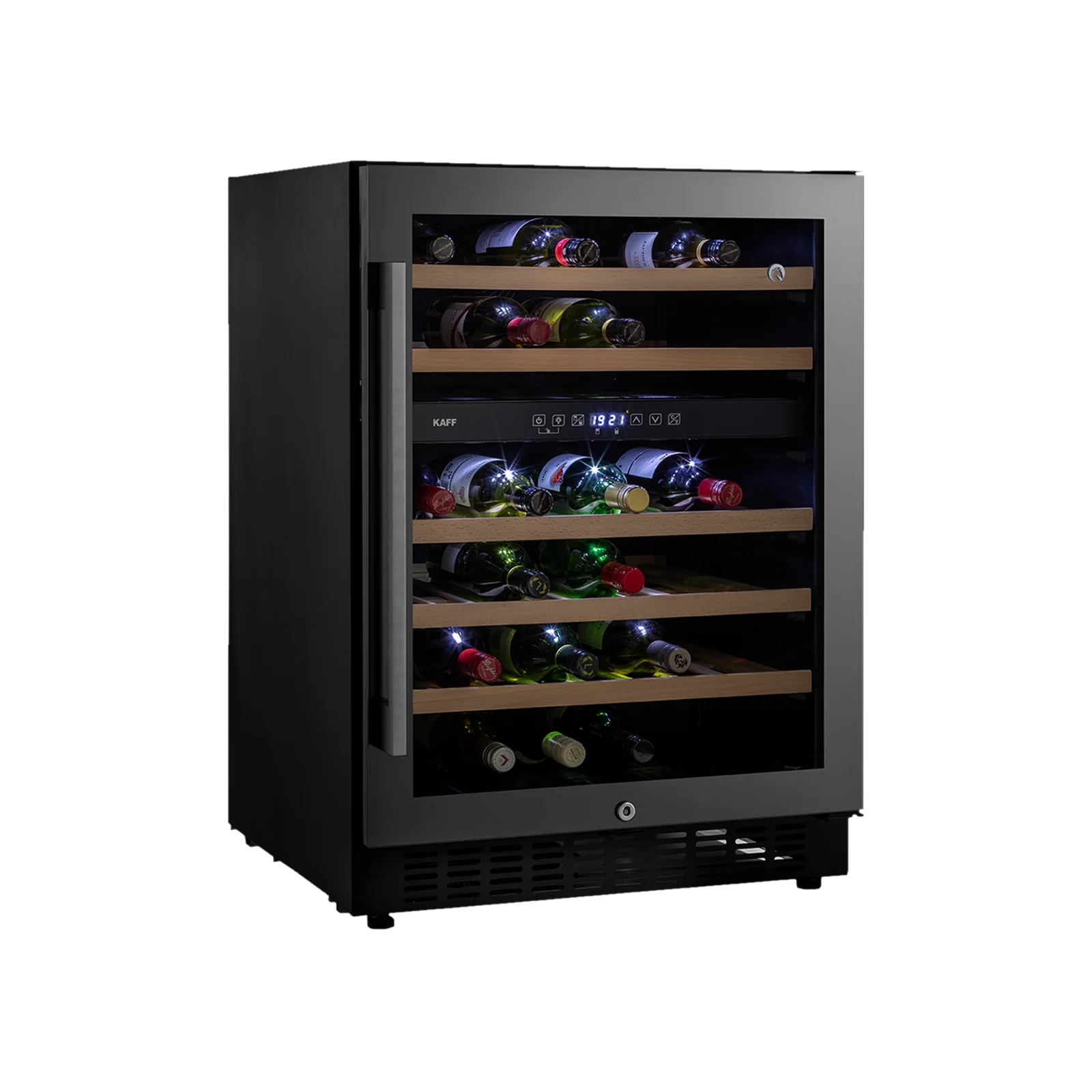 KAFF WC135 - DZ Dual Zone Wine Cooler , 46 Bottles Capacity Approx., Touch Control