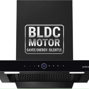 Elica 60cm 1600 m3/hr BLDC Filterless Autoclean Kitchen Chimney with 15 Years Motor & 5 Years Comprehensive Warranty | SPT PRO PLUS FL 600 BLDC HAC LTW MS NERO |Black| RPM Display| Touch+Motion Sensor