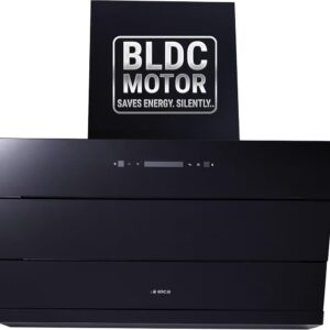 Elica 90cm 1800 m3/hr BLDC Filterless Autoclean Kitchen Chimney with 15 Years Motor & 5 Years Comprehensive Warranty | EFL 3V 901 BLDC HAC LTW MS NERO | Black | Touch + Motion Sensor Control