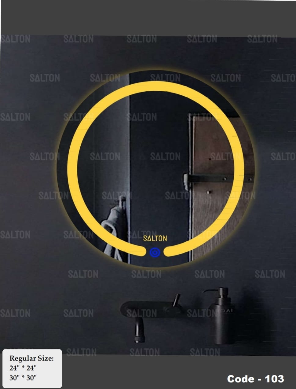 LED Bathroom Mirror with 3-in-1 Lighting, Round Shape, Touch Control