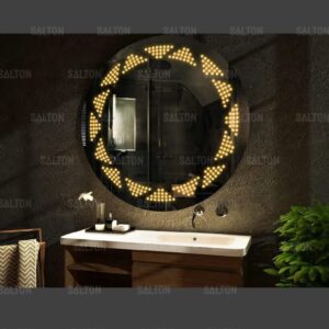 LED Bathroom Mirror with 3-in-1 Lighting, Round Shape, Touch Control