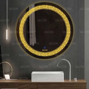 LED Bathroom Mirror with 3-in-1 Lighting, Round Shape, Touch Control