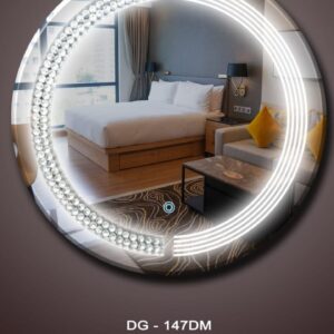 LED Bathroom Mirror with 3-in-1 Lighting, Round Shape, Touch Control