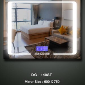 (18×24 Mirror Size), Wall Mount Rectangular Led Mirror for Bathroom & Bedroom, Mirror with Light, Touch Sensor Controlled with 3 Colour Lights and Brightness Adjustable