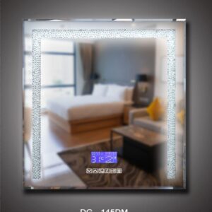 (18×24 Mirror Size), Wall Mount Rectangular Led Mirror for Bathroom & Bedroom, Mirror with Light, Touch Sensor Controlled with 3 Colour Lights and Brightness Adjustable