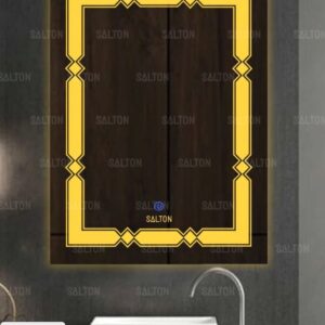(18×24 Mirror Size), Wall Mount Rectangular Led Mirror for Bathroom & Bedroom, Mirror with Light, Touch Sensor Controlled with 3 Colour Lights and Brightness Adjustable