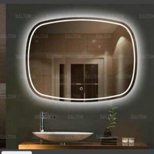(18×24 Mirror Size), Wall Mount Rectangular Led Mirror for Bathroom & Bedroom, Mirror with Light, Touch Sensor Controlled with 3 Colour Lights and Brightness Adjustable