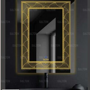 (18×24 Mirror Size), Wall Mount Rectangular Led Mirror for Bathroom & Bedroom, Mirror with Light, Touch Sensor Controlled with 3 Colour Lights and Brightness Adjustable