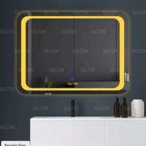 (18×24 Mirror Size), Wall Mount Rectangular Led Mirror for Bathroom & Bedroom, Mirror with Light, Touch Sensor Controlled with 3 Colour Lights and Brightness Adjustable
