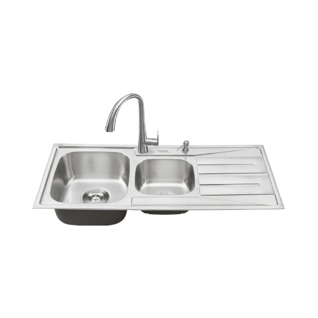 Hindware Stainless Steel Sink Designer Series AMADEO ( 46 x 20 inches ) - Satin