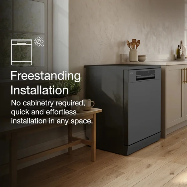 Hafele Free Standing Dishwasher AQUA NOIR 13 FS with 13 Place Settings - Image 4