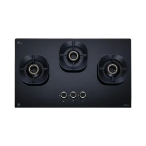 Elica 75 cm 3 Burner Hob Crown Lotus Series CROWN FLEXI 375 LOTUS IND HD BRASS