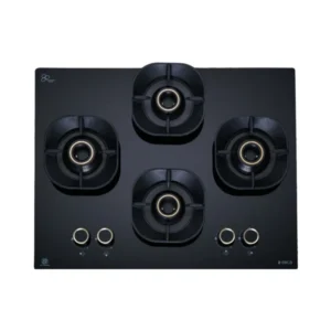 Elica 60 cm 4 Burner Hob Crown Lotus Series CROWN FLEXI 460 LOTUS IND HD BRASS